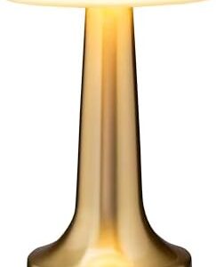 Portable LED Touch Table Lamp with Rechargeable Battery – Gold