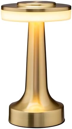 Portable LED Touch Table Lamp with Rechargeable Battery – Gold