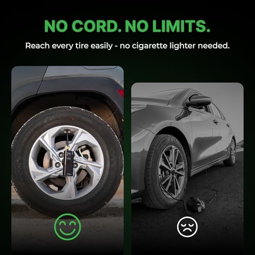 Airmoto Portable Tyre Inflator Air Compressor with Digital Gauge, LED Light & Auto Shut-Off - Image 4