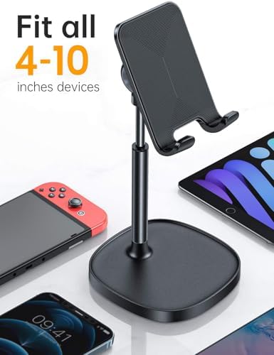 LISEN Adjustable Phone Stand for Desk – Phone & Tablet Holder for iPhone, iPad, Switch & Smartphones - Image 9