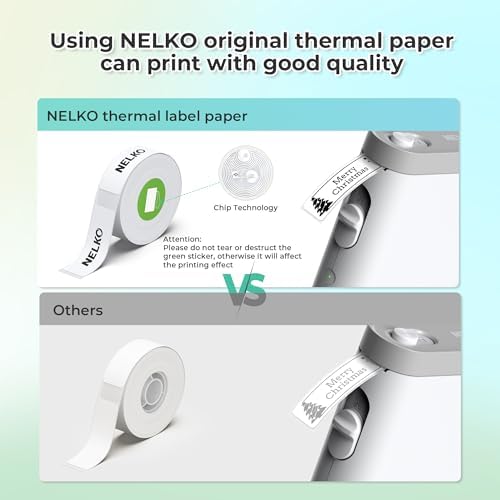 Nelko P21 Bluetooth Label Maker Machine with Tape – Portable Mini Thermal Label Printer - Image 9