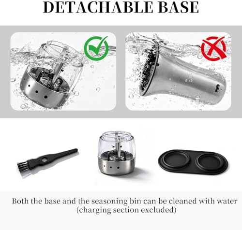 Electric Salt and Pepper Grinder Set – USB-C Rechargeable (Set of 2) - Image 8