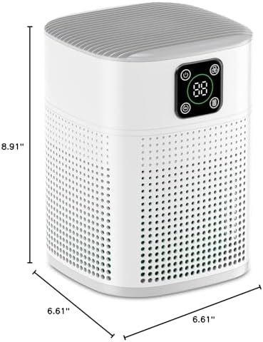 H13 HEPA Air Purifier for Bedroom & Home – Large Room Coverage (White) - Image 6