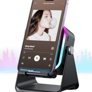 5-in-1 Bluetooth Induction Speaker with Phone Stand & RGB Light