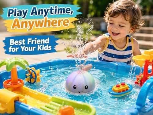 Light Up Whale Bath Fountain Toy for Babies & Toddlers - Image 8