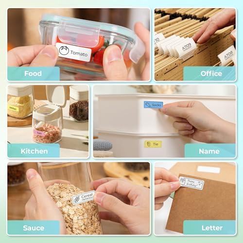 Nelko P21 Bluetooth Label Maker Machine with Tape – Portable Mini Thermal Label Printer - Image 7