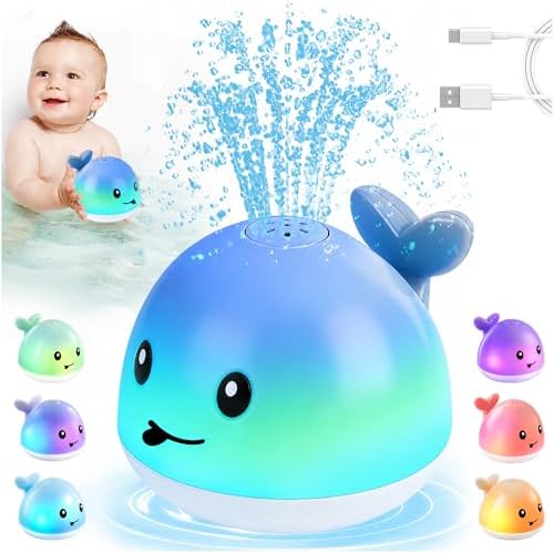 Light Up Whale Bath Fountain Toy for Babies & Toddlers