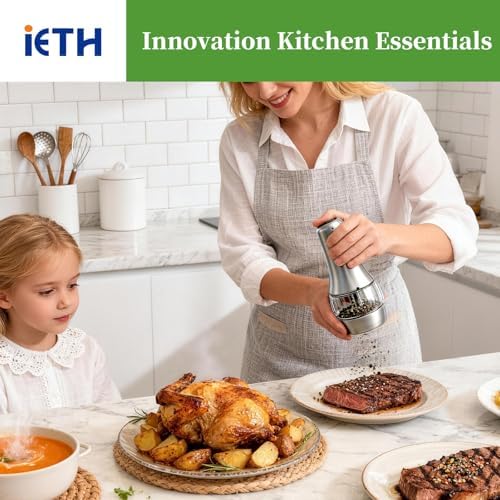 Electric Salt and Pepper Grinder Set – USB-C Rechargeable (Set of 2) - Image 3