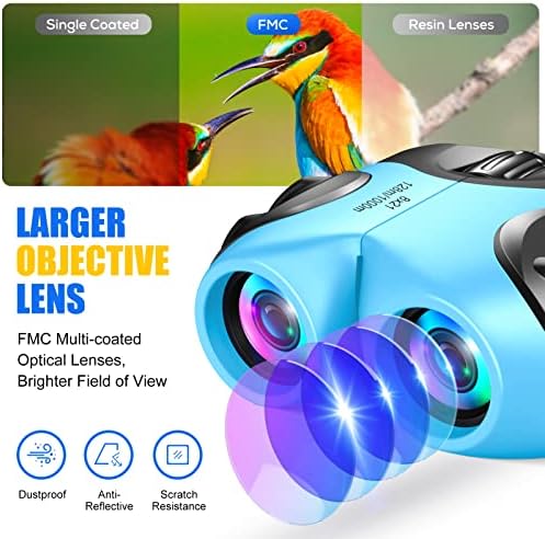 Kids Adventure Binoculars for Outdoor Exploration – Blue - Image 4