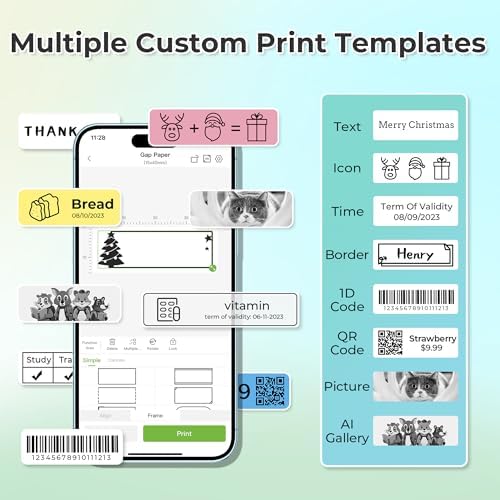 Nelko P21 Bluetooth Label Maker Machine with Tape – Portable Mini Thermal Label Printer - Image 3