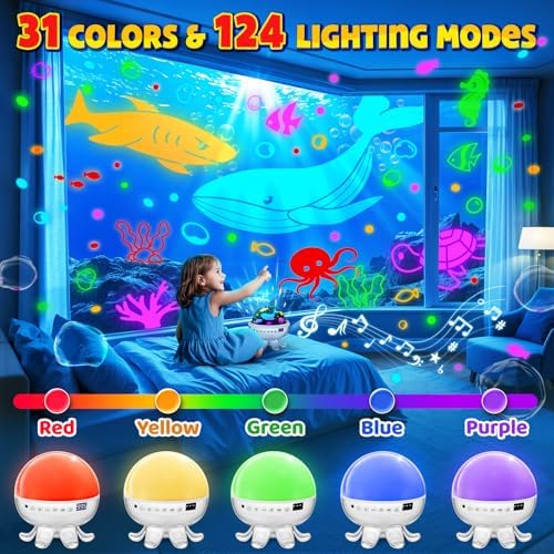 Kids Puppy Night Light Projector with Soothing Sounds & Story Projection - Image 5