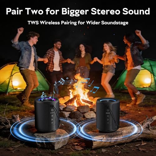 Portable Bluetooth Speaker – IPX7 Waterproof 20W Stereo with RGB Lights - Image 4