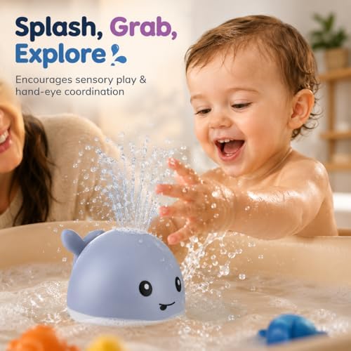Light Up Whale Bath Fountain Toy for Babies & Toddlers - Image 3