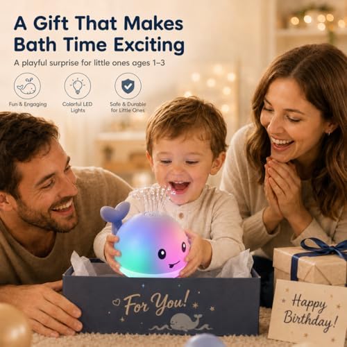 Light Up Whale Bath Fountain Toy for Babies & Toddlers - Image 6