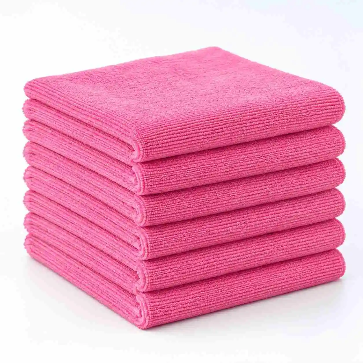 Pink 280 GSM microfibre cleaning cloths
